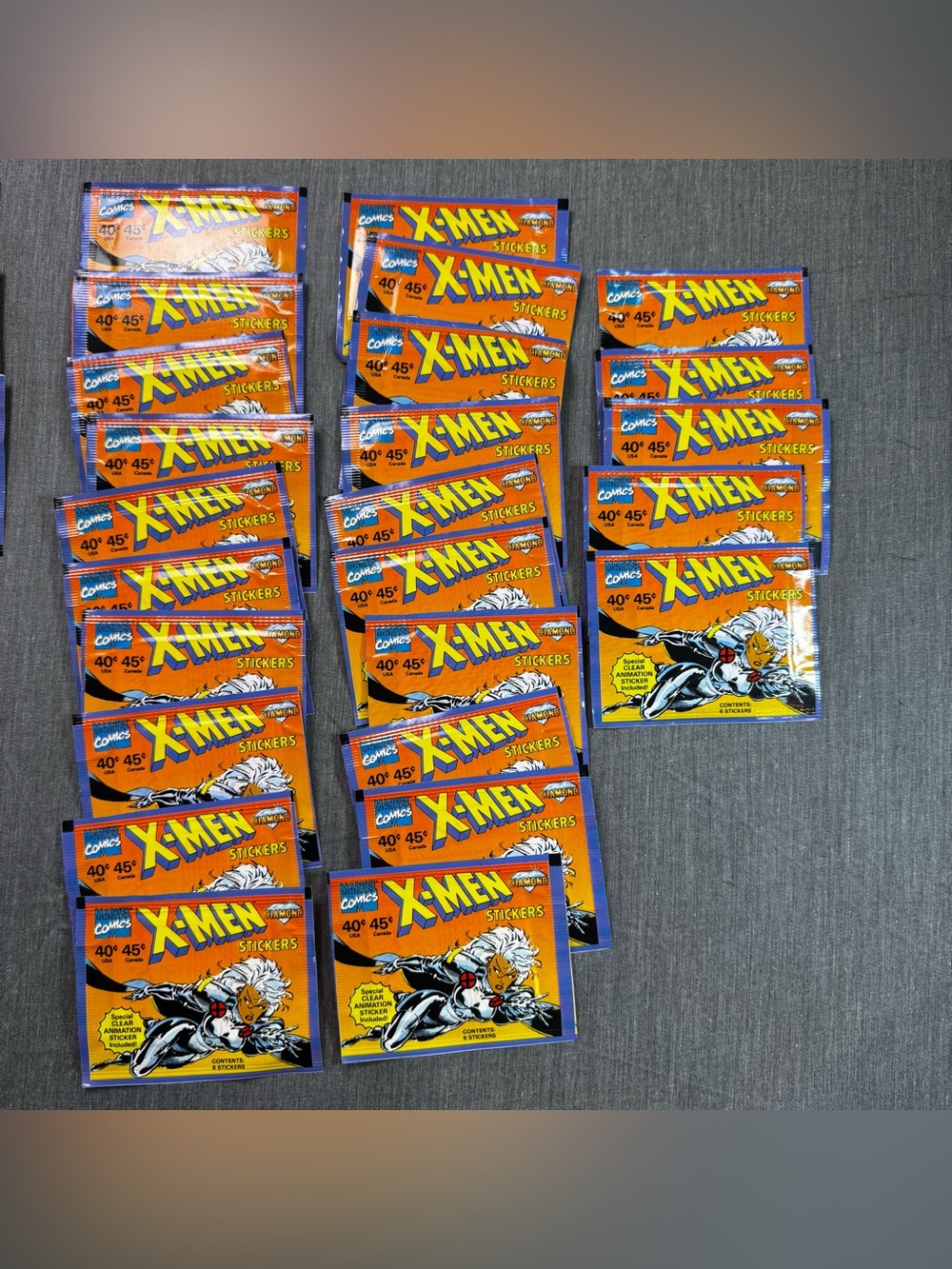 X-MEN Marvel Comics Sticker 1993 Box of 50 Sealed Packs by Diamond - Picture 4 of 11